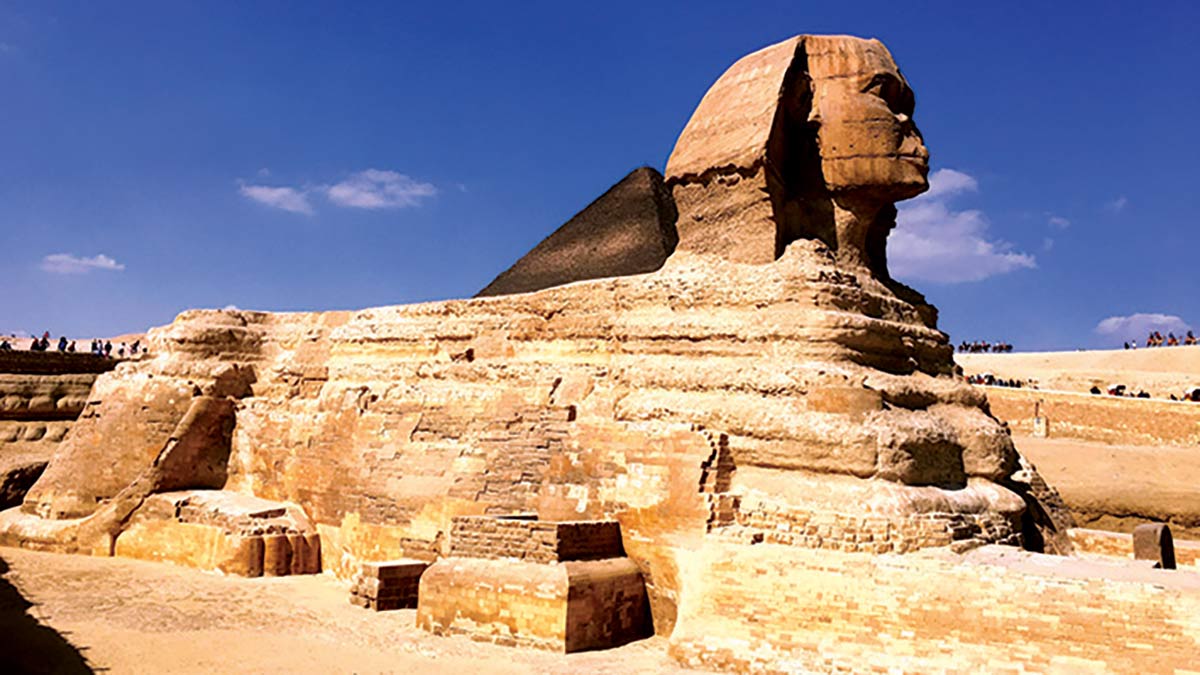 Iconic Sphinx near Cairo Egypt ARAMCON TRAVEL