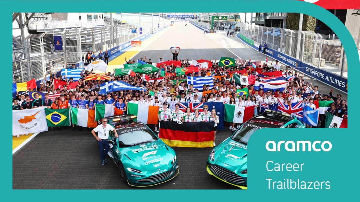 F1 in Schools 2023 participants Aramco