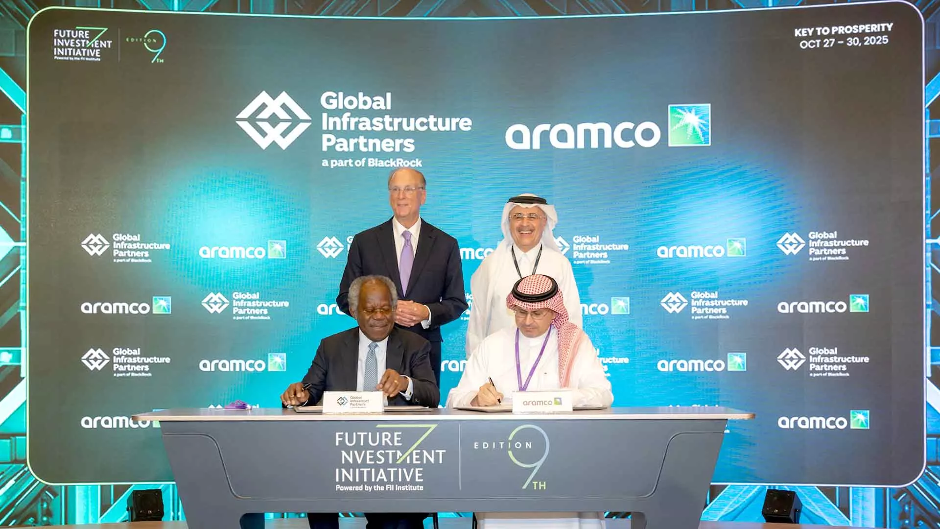 ARAMCO CEO and executive vice president sign multibillion dollar on Jafurah Field