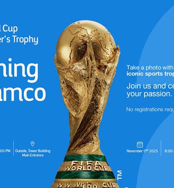 World Cup trophy is coming to Aramco