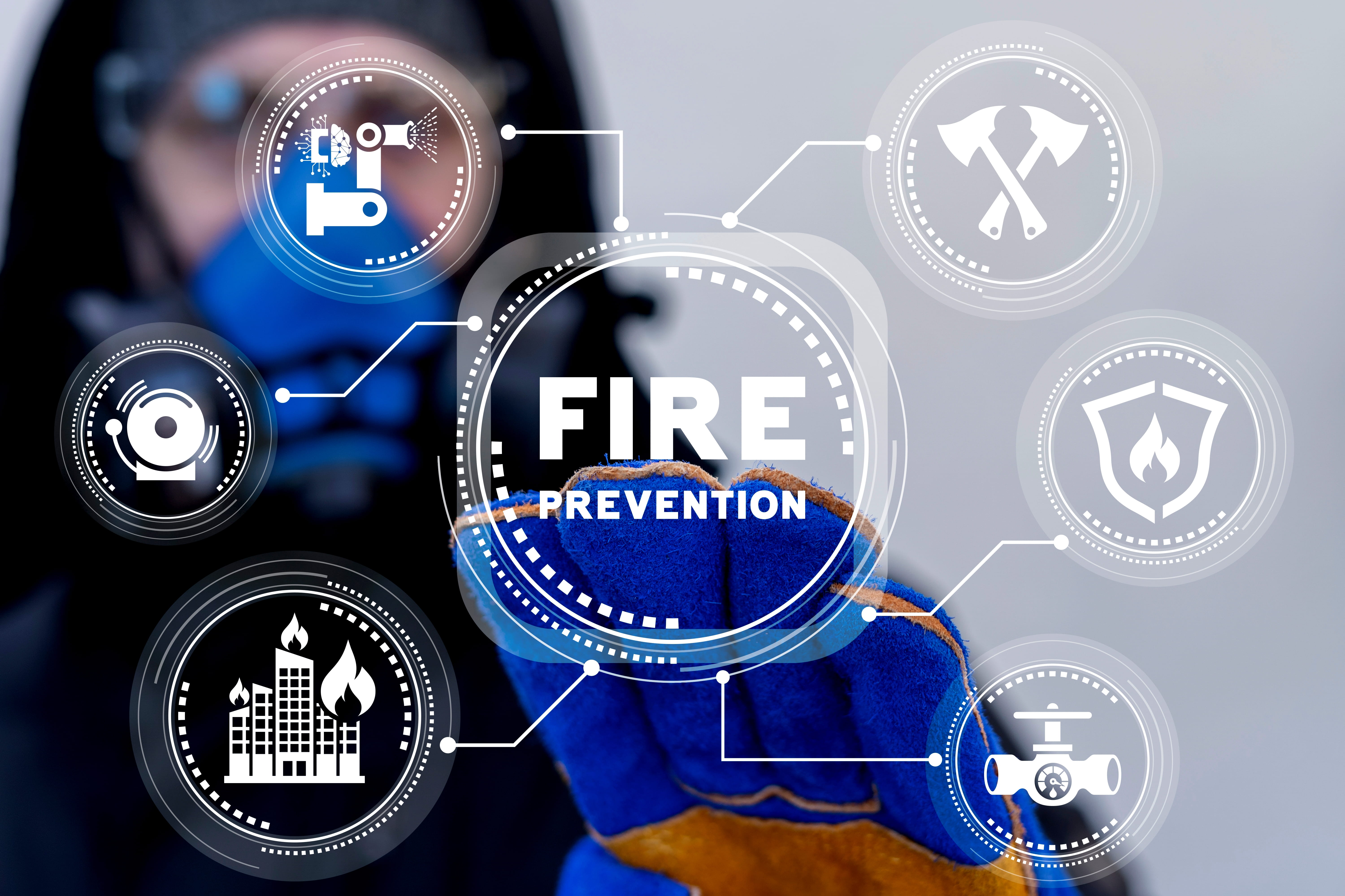 ثمانية مهندسين في مجال الوقاية من الحرائق