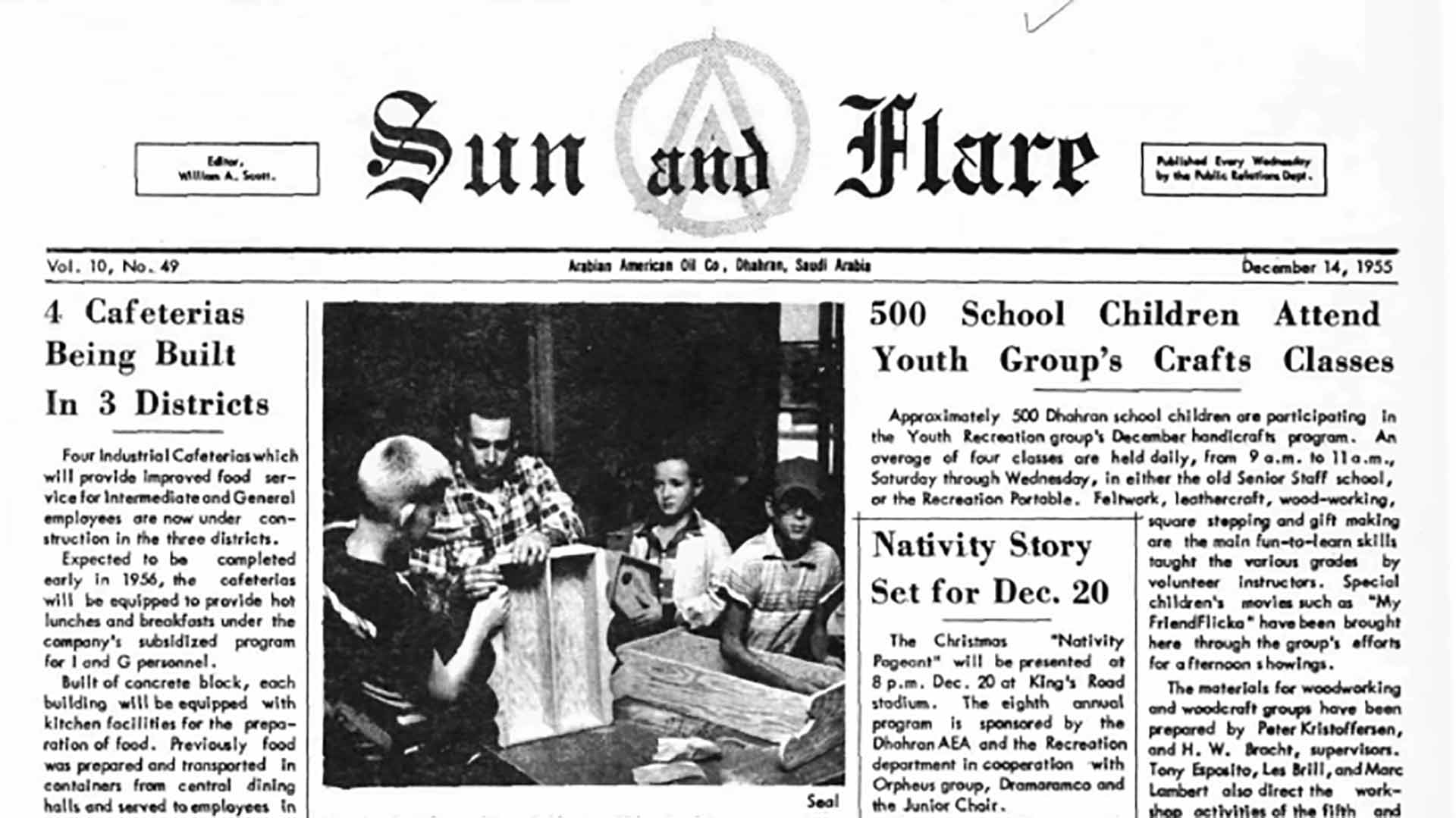 This Day in History (1955): 500 schoolchildren attend Youth Group's crafts classes