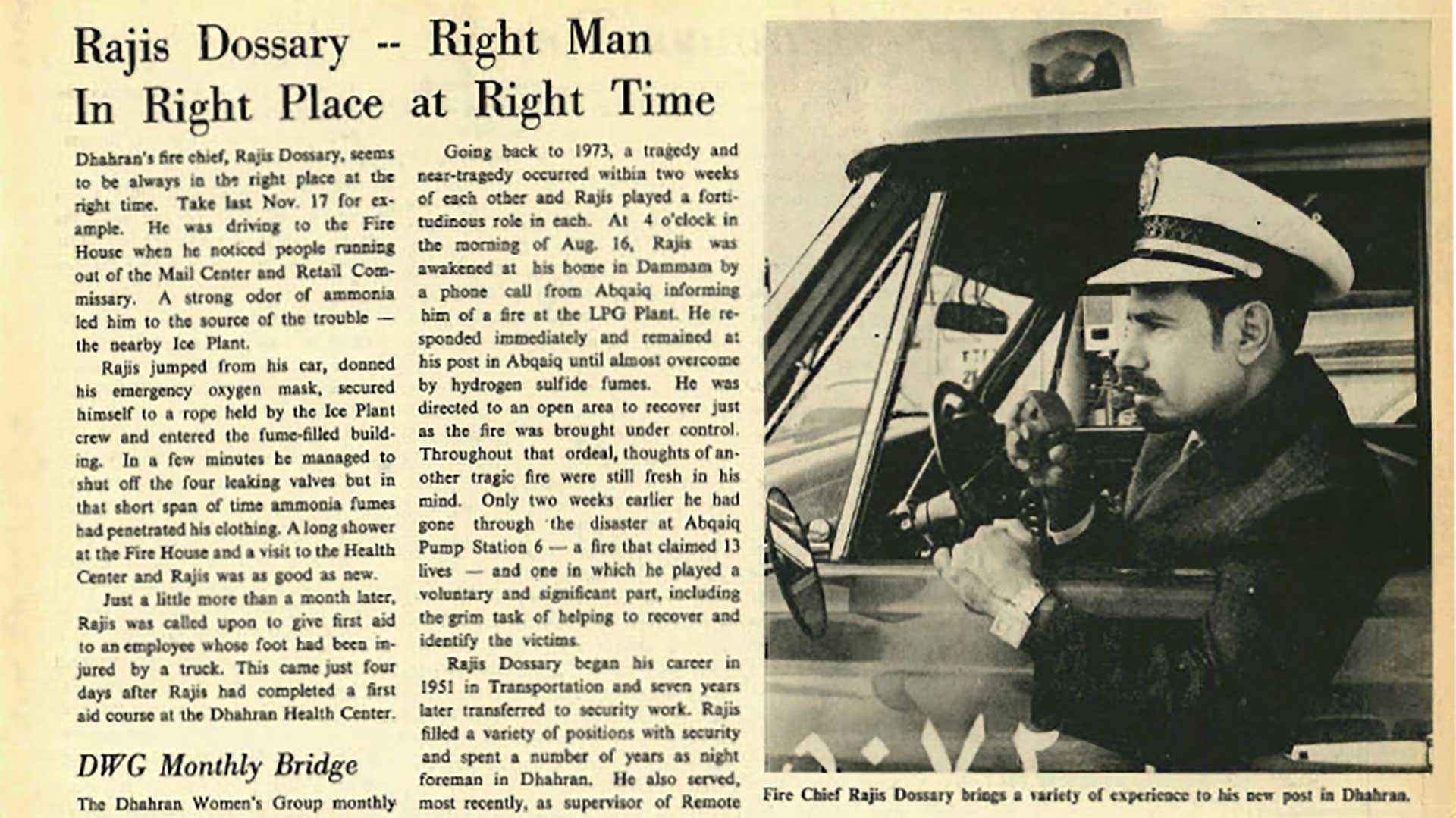 This Day in History (1975): Rajis Dossary — Right man in right place at right time