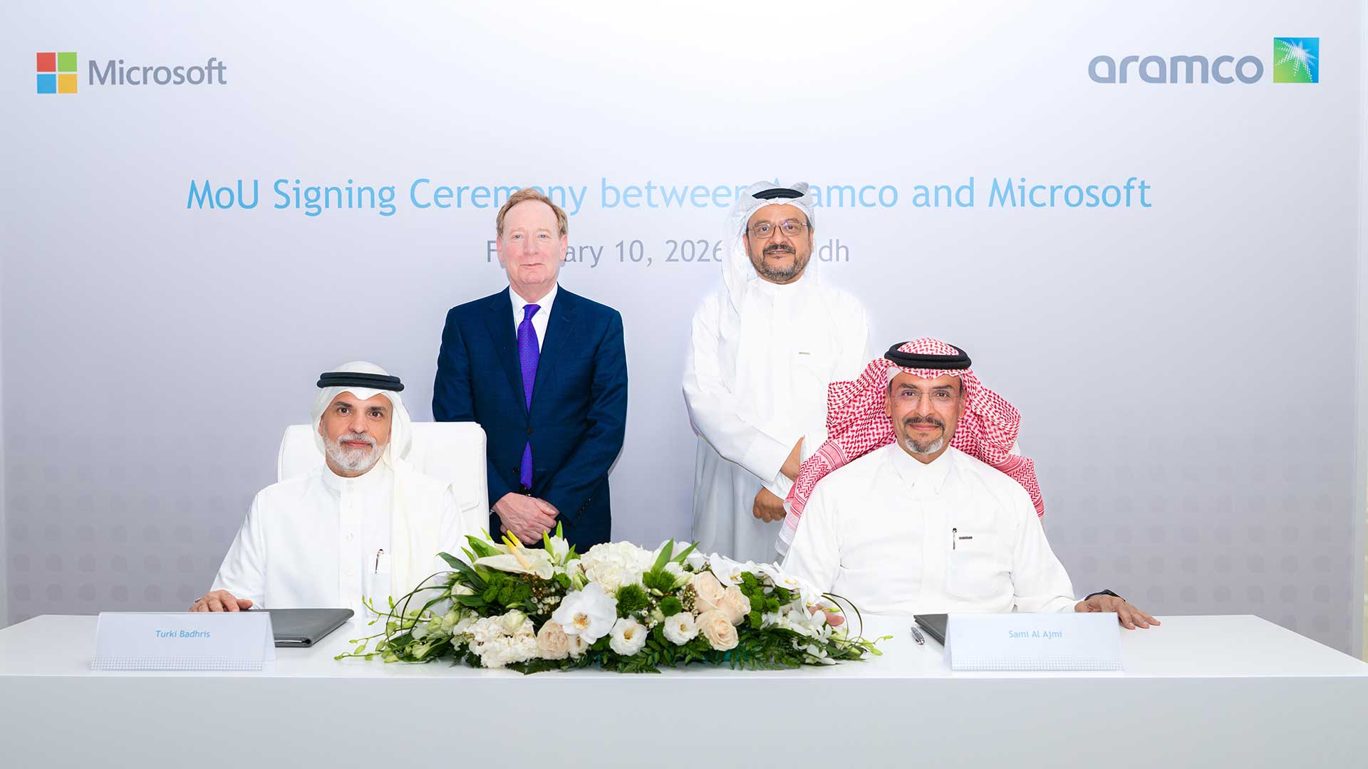 Aramco signs MoU with Microsoft to help advance industrial AI and digital talent transformation