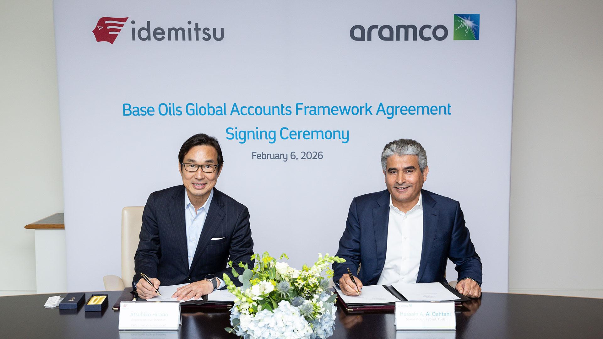 Aramco and Idemitsu sign framework agreement to create a more sustainable and agile global supply platform