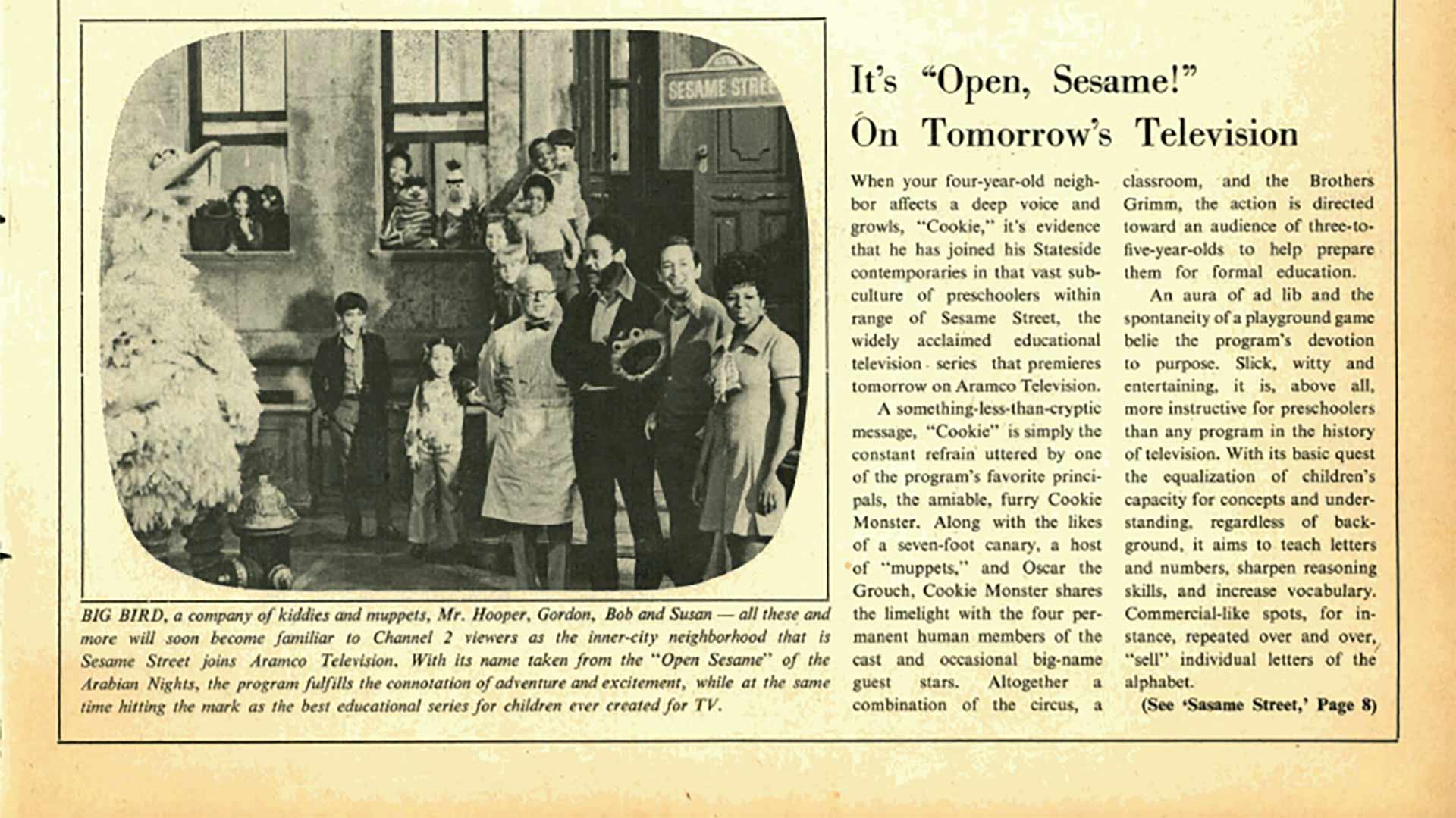 This Date in History: It's 'Open, Sesame!' on tomorrow's television