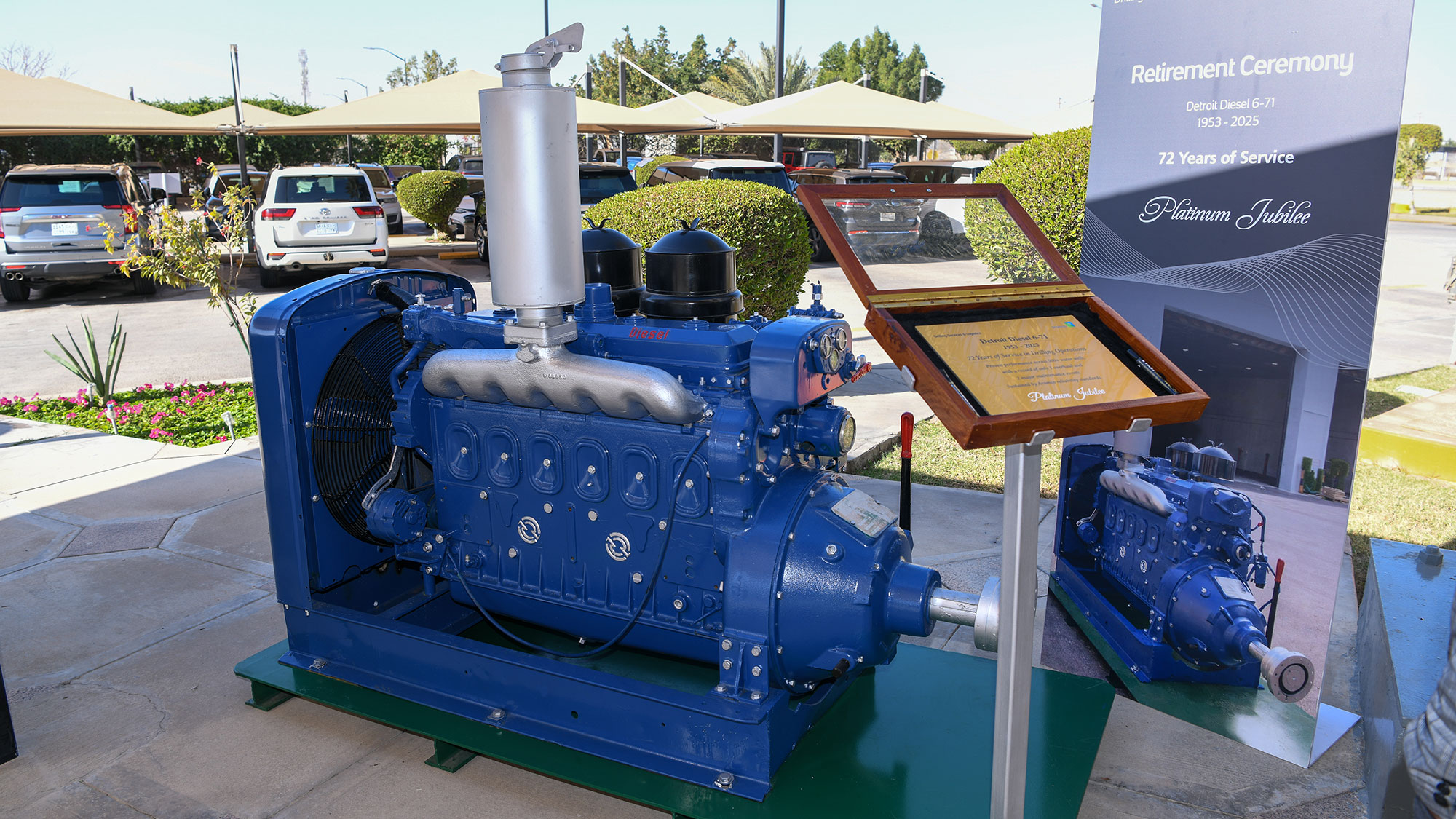 After 72 years of service, ‘Diesel 001 water well engine’ retires