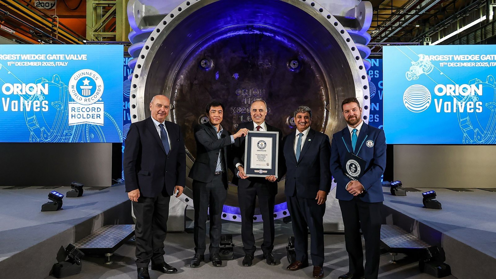 Aramco Europe celebrates valve Guinness World Record