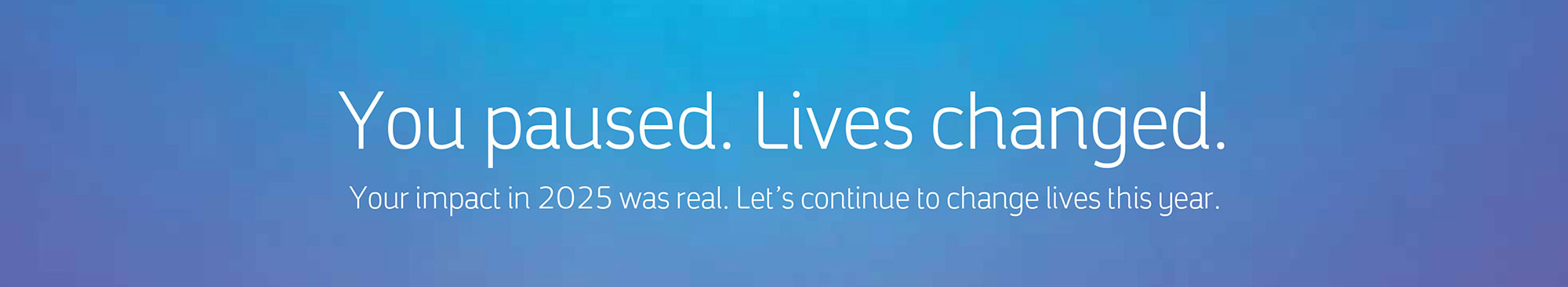 You paused. Live changed.