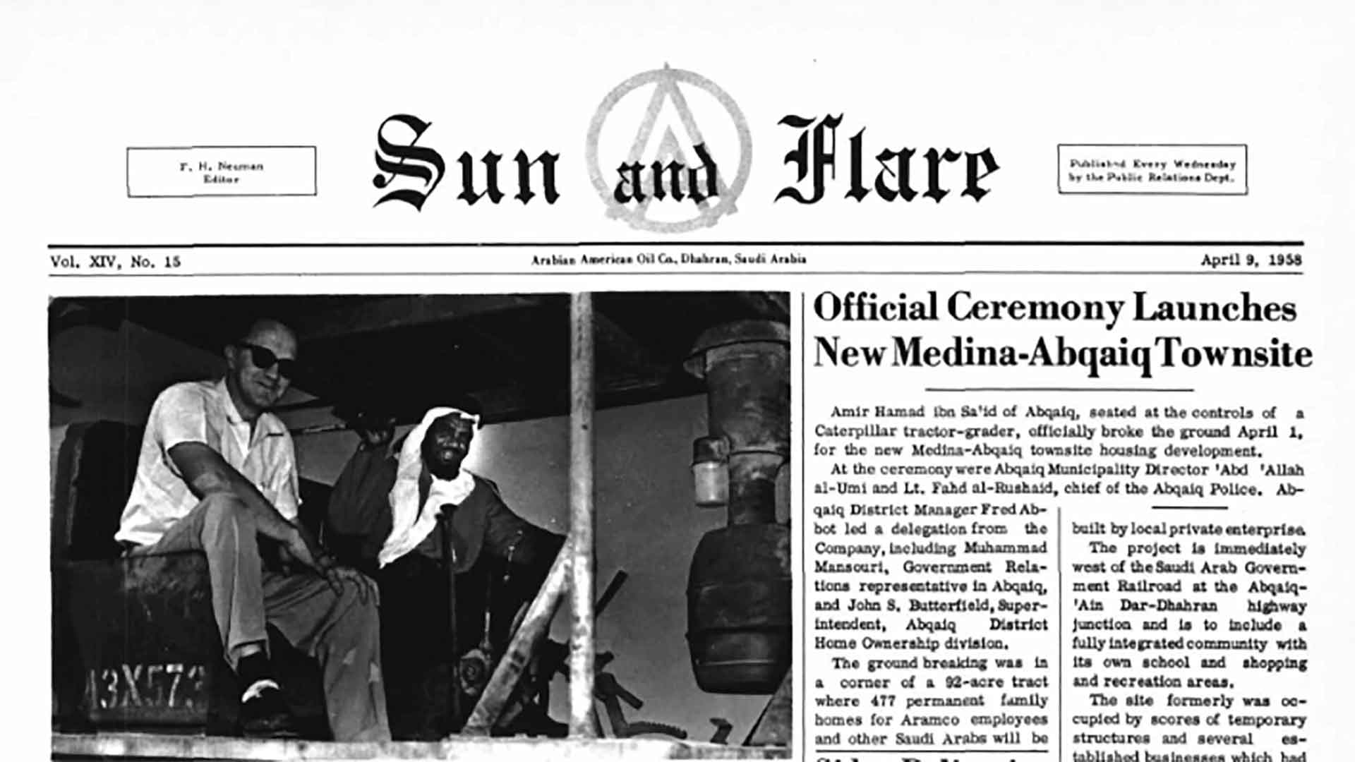 This Day in History (1958): Official ceremony launches new Medina-Abqaiq townsite