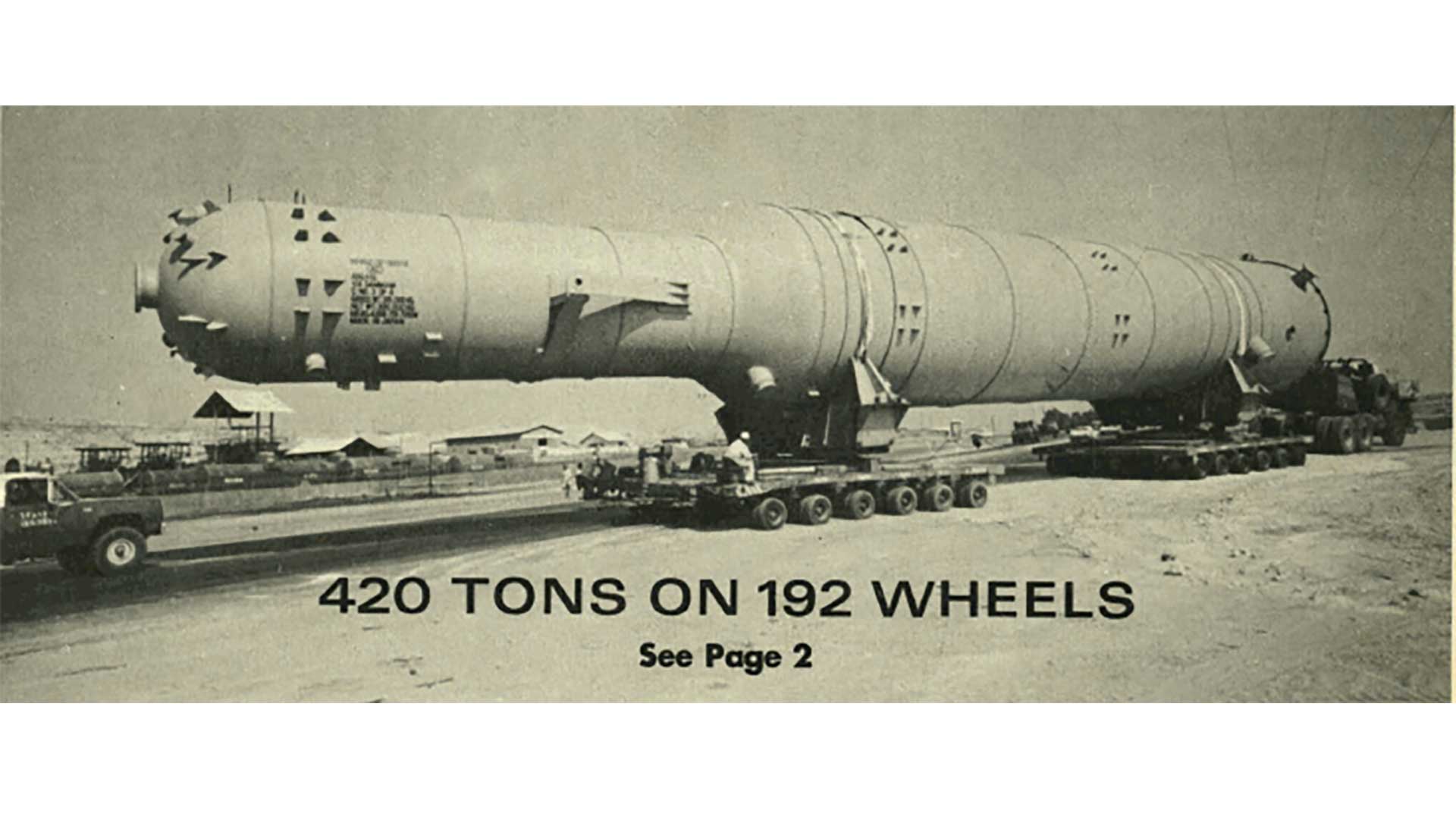 This Day in History (1975): 420 tons on 192 wheels