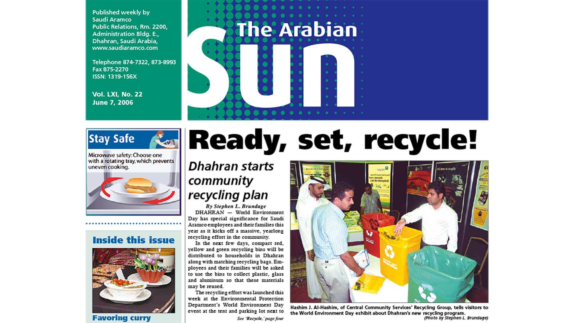 This Day in History (2006): Ready, set, recycle!
