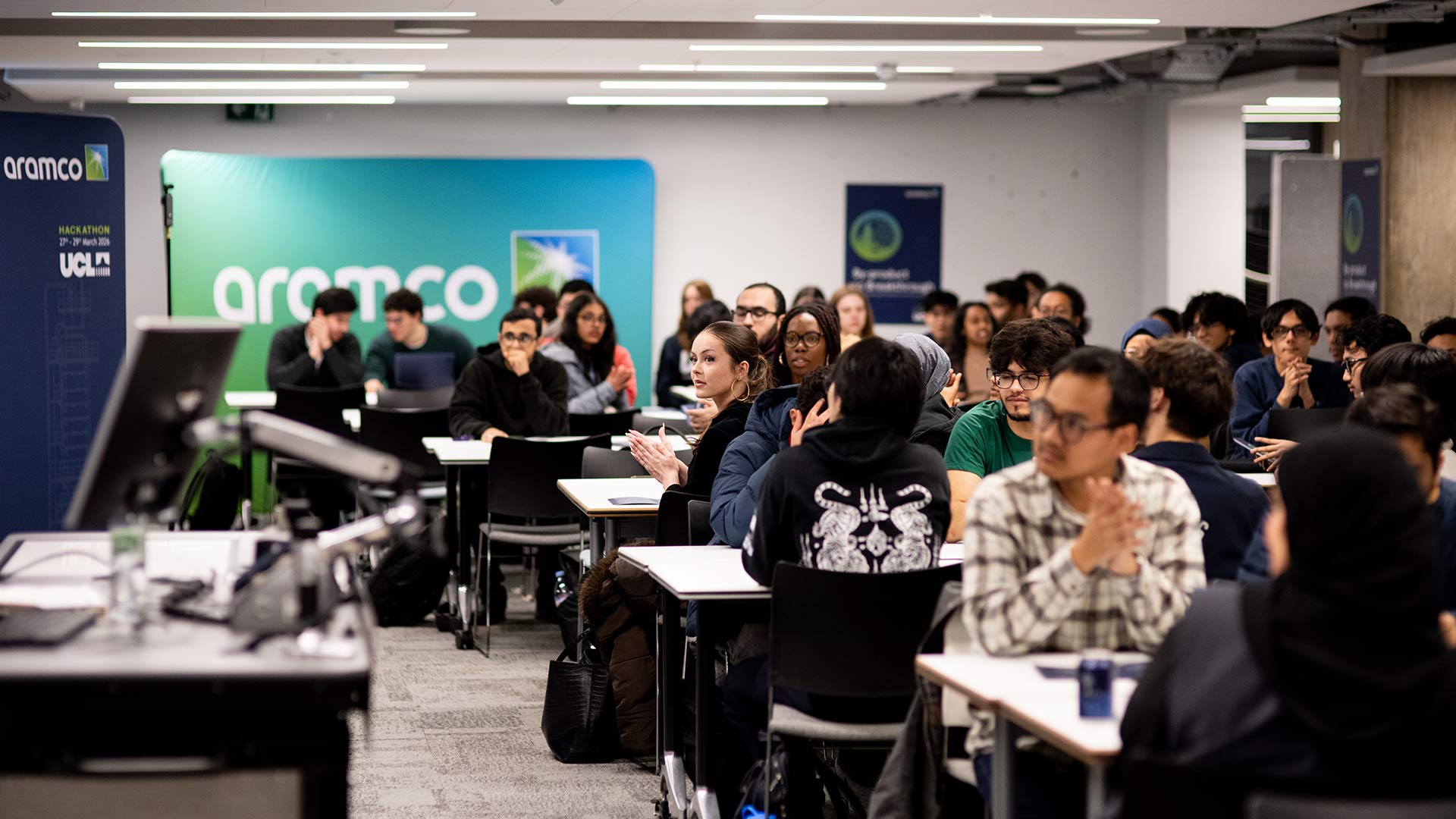 Aramco chemical engineering students take part in University College London hackathon