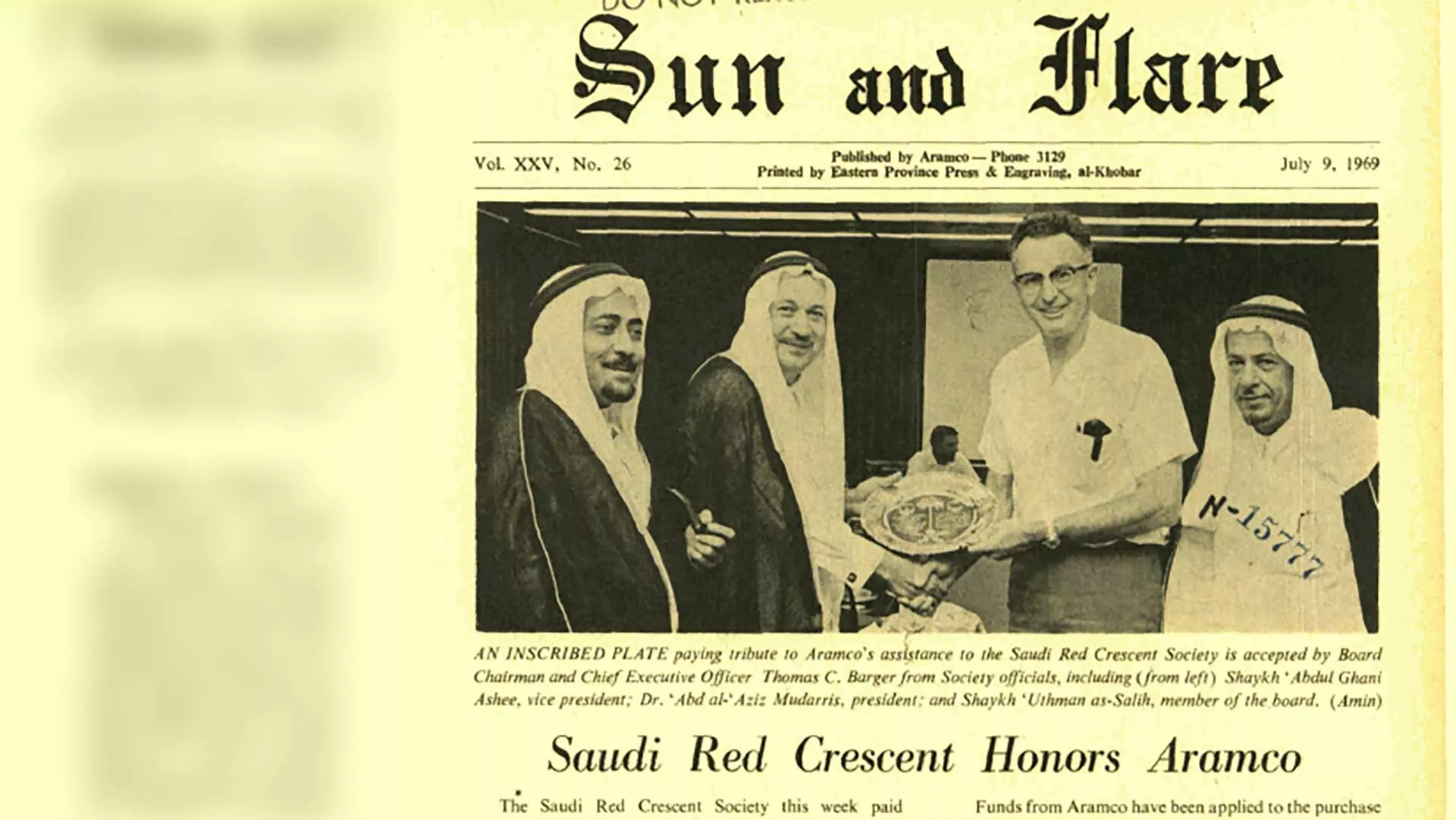 This Day in History (1969): Saudi Red Crescent recognizes Aramco