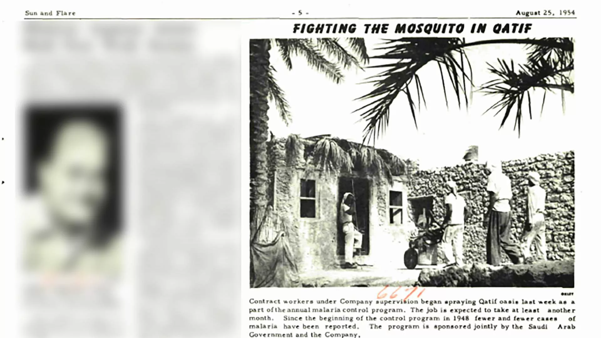 This Day in History (1954): Fighting the mosquito in Qatif