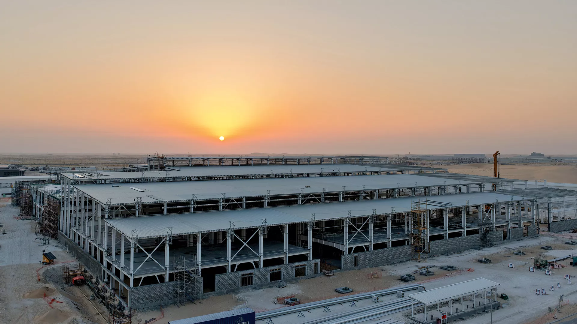 Maintenance Manufacturing Shops: Construction milestones at SPARK, Jiddah projects